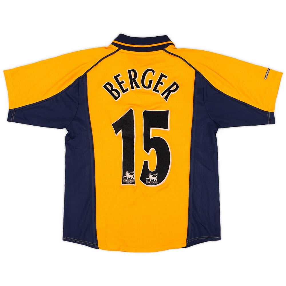 2000-02 Liverpool Away Shirt Berger #15 - 8/10 - (M.Boys)