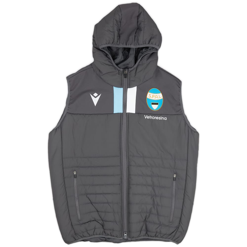 2019-20 SPAL Macron Hooded Padded Gilet - 9/10 - (S)