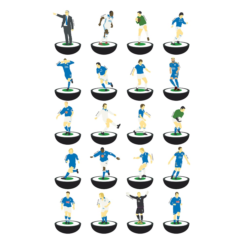 1958-2020 Leicester Subbuteo A3 Print/Poster