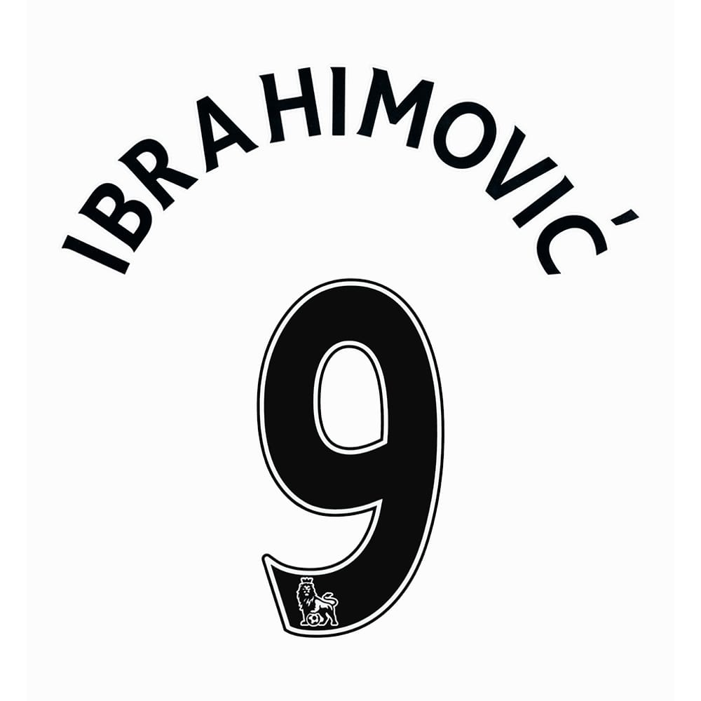 2016-17 Manchester United Third Ibrahimovic #9 Name Set Junior
