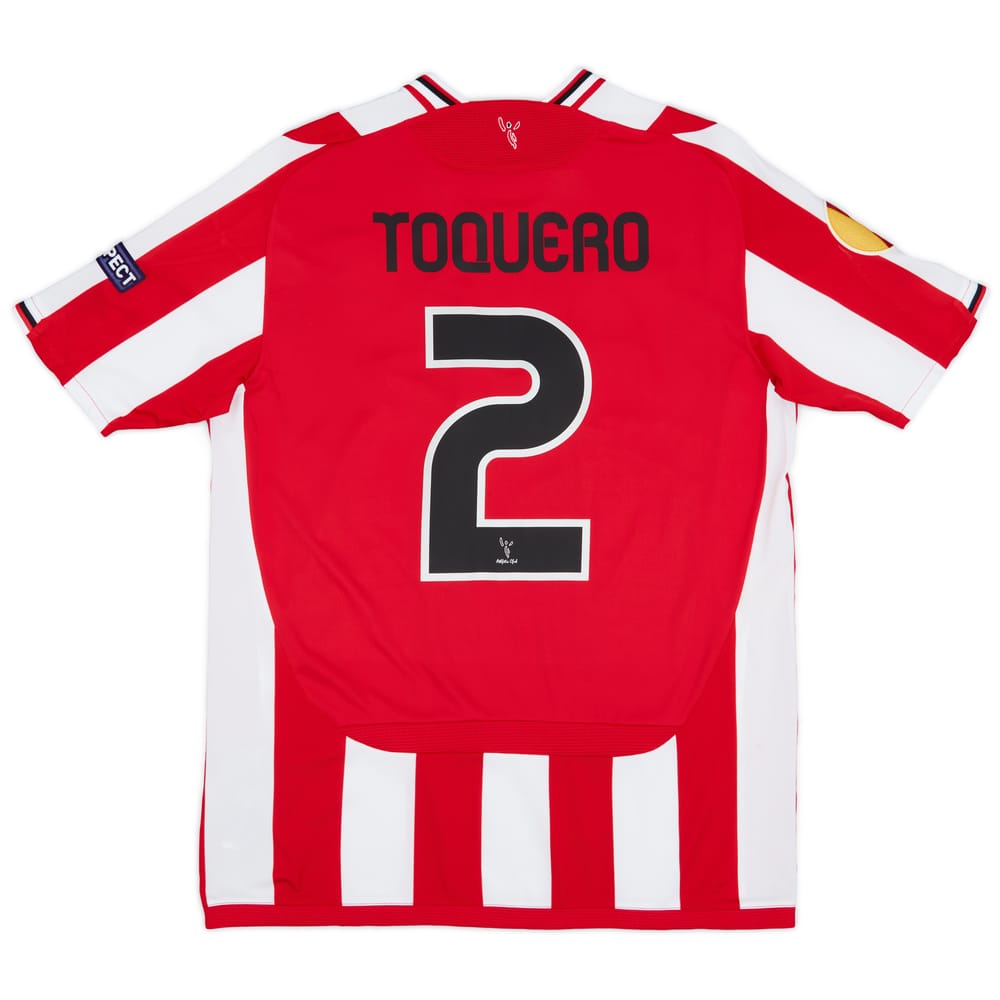 2009-10 Athletic Bilbao Match Worn Europa League Home Shirt Toquero #2