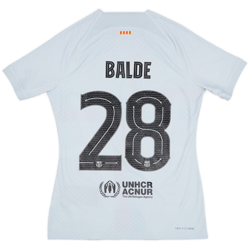 2022-23 Barcelona Match Issue Third Shirt Balde #28