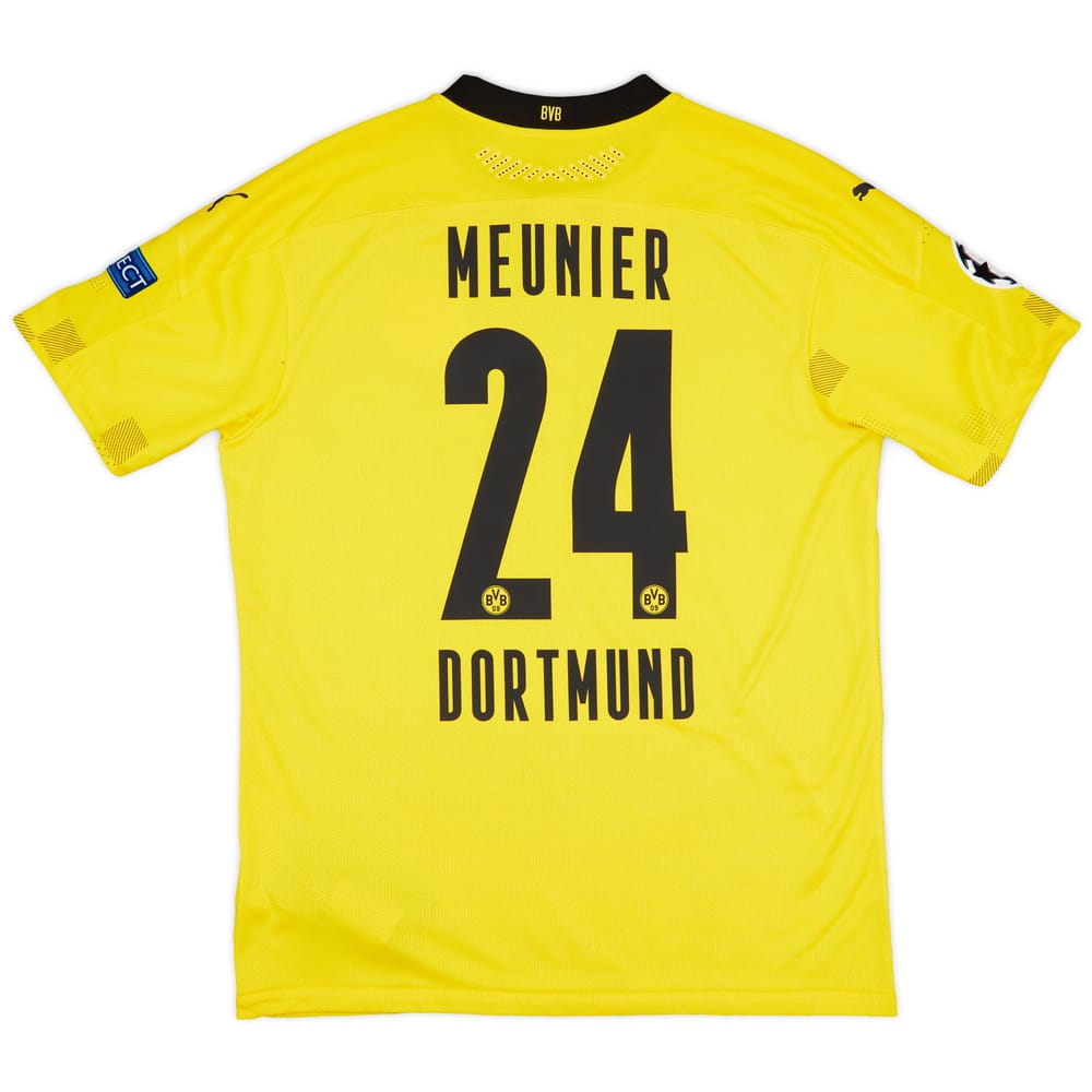 2020-21 Borussia Dortmund Match Issue Champions League Shirt Meunier #24