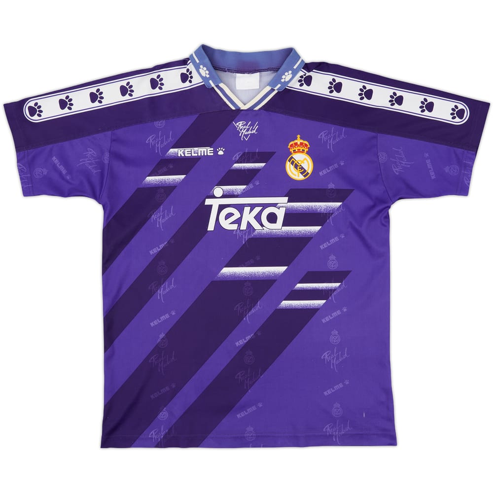 1994-96 Real Madrid Basic Away Shirt - 8/10 - (M)