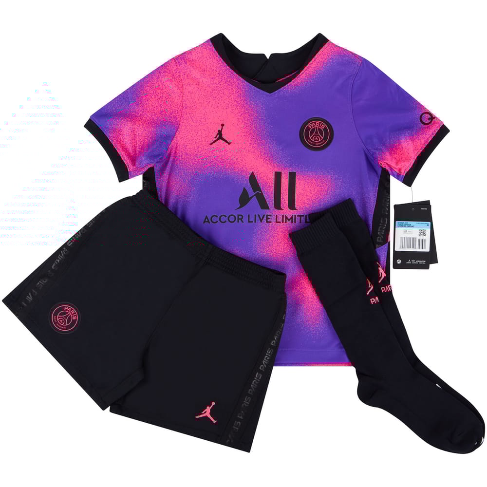 2020-21 Paris Saint-Germain Fourth Full Kit Kean #18 - NEW - (Little Kids)
