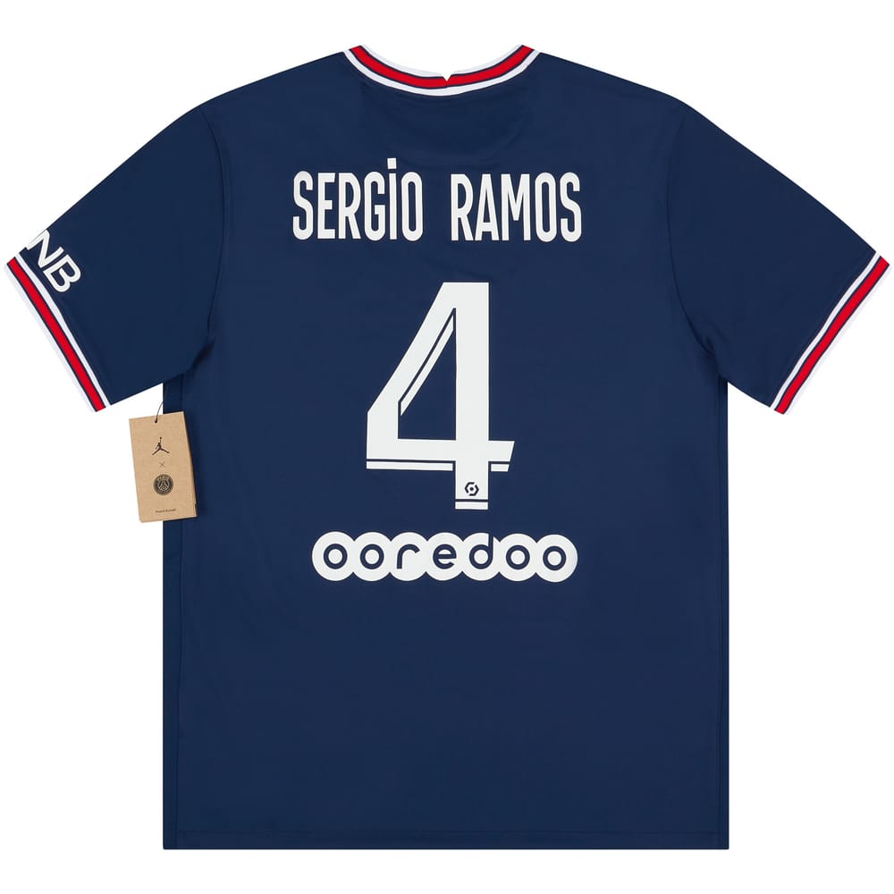 2021-22 Paris Saint-Germain Home Shirt Sergio Ramos #4 - NEW