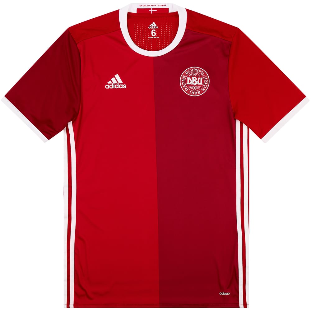 2015-16 Denmark Player Issue Home Shirt - 8/10 - (M)