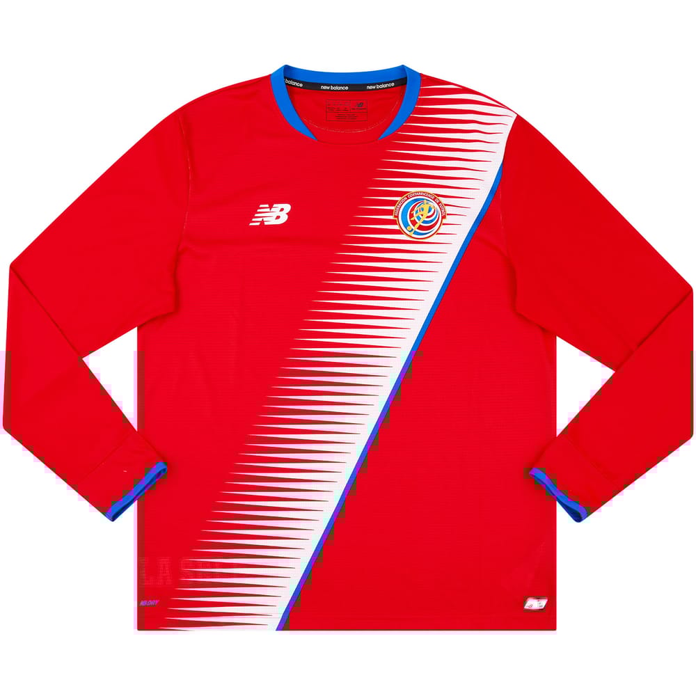 2017 Costa Rica Home L/S Shirt - 10/10 - XL