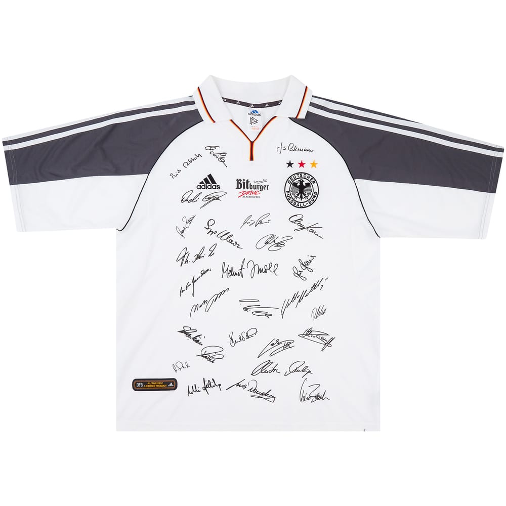 2000-02 Germany 'Squad Signed' Home Shirt - 8/10 - (XL)
