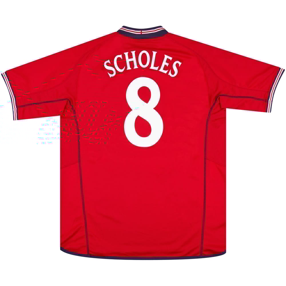 2002-04 England Away Shirt Scholes #8 XL