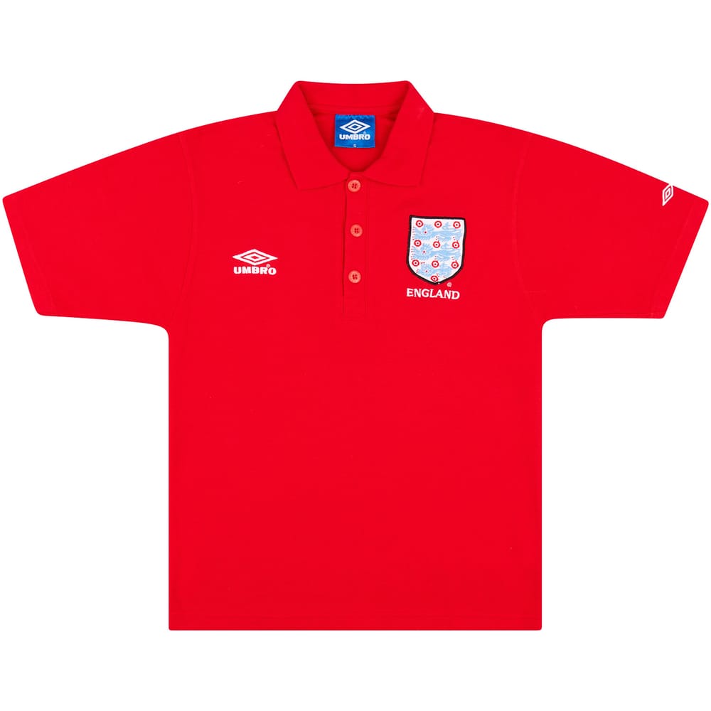 1990s England Umbro Polo Shirt - 8/10 - (S)