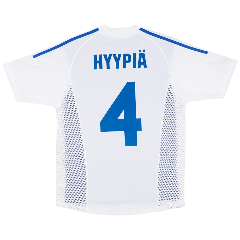 2002-04 Finland Player Issue Home Shirt Hyypia #4 - 8/10 - (S)