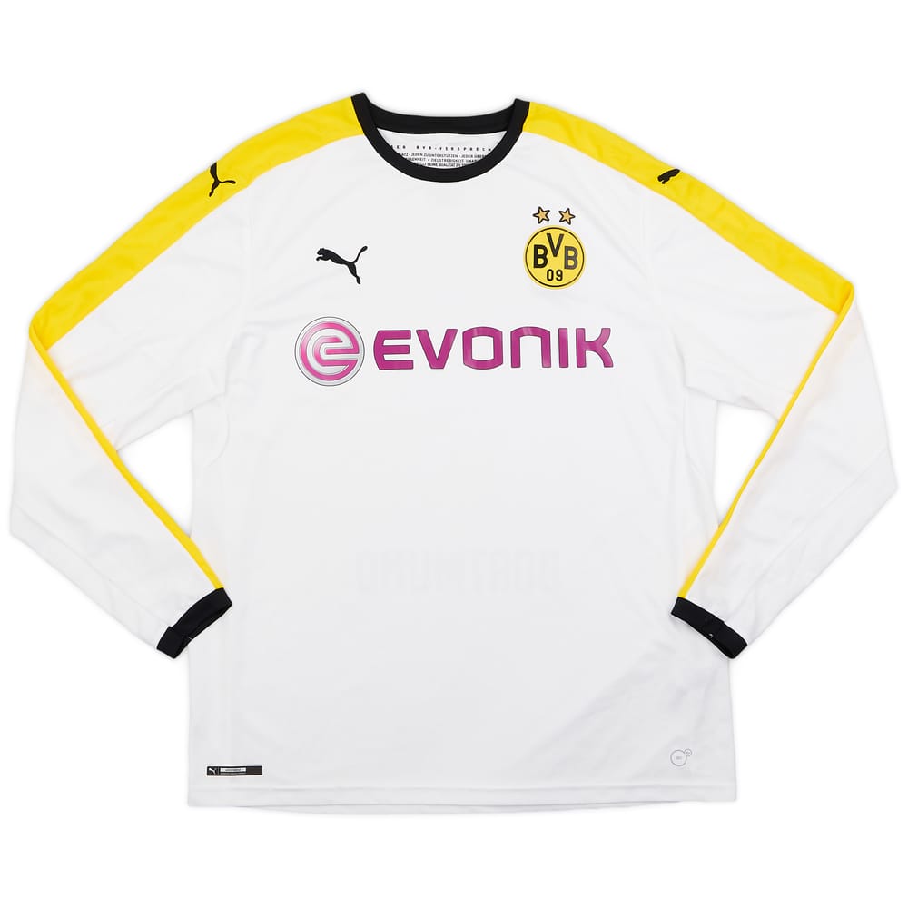 2015-16 Borussia Dortmund Third L/S Shirt - 8/10 - (XL)