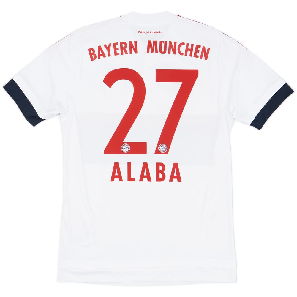 2015-16 Bayern Munich Away Shirt Alaba #27 - 9/10 - (S)