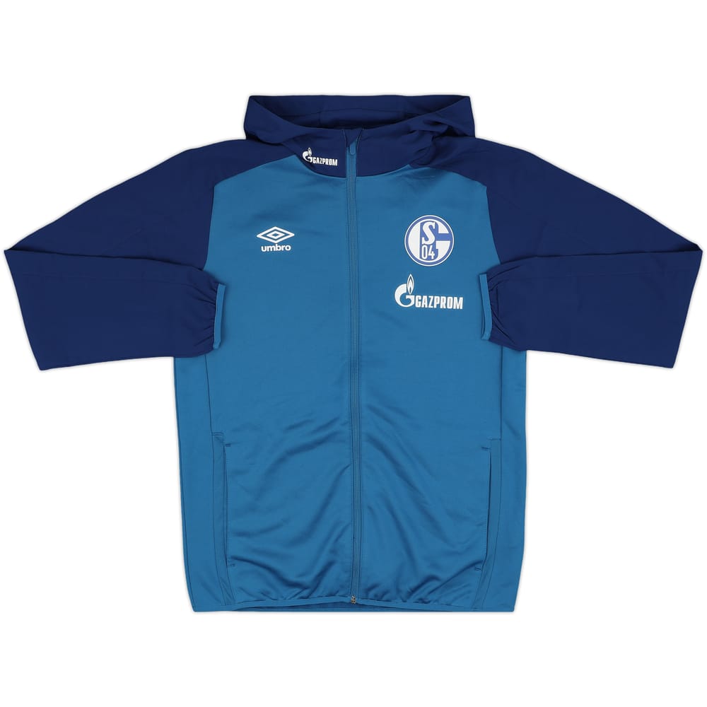 2019-20 Schalke adidas Hooded Track Jacket - 10/10 - (L)