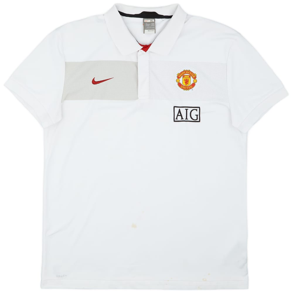 2009-2010 Manchester United Nike Training Polo Shirt - 7/10 - (XL)