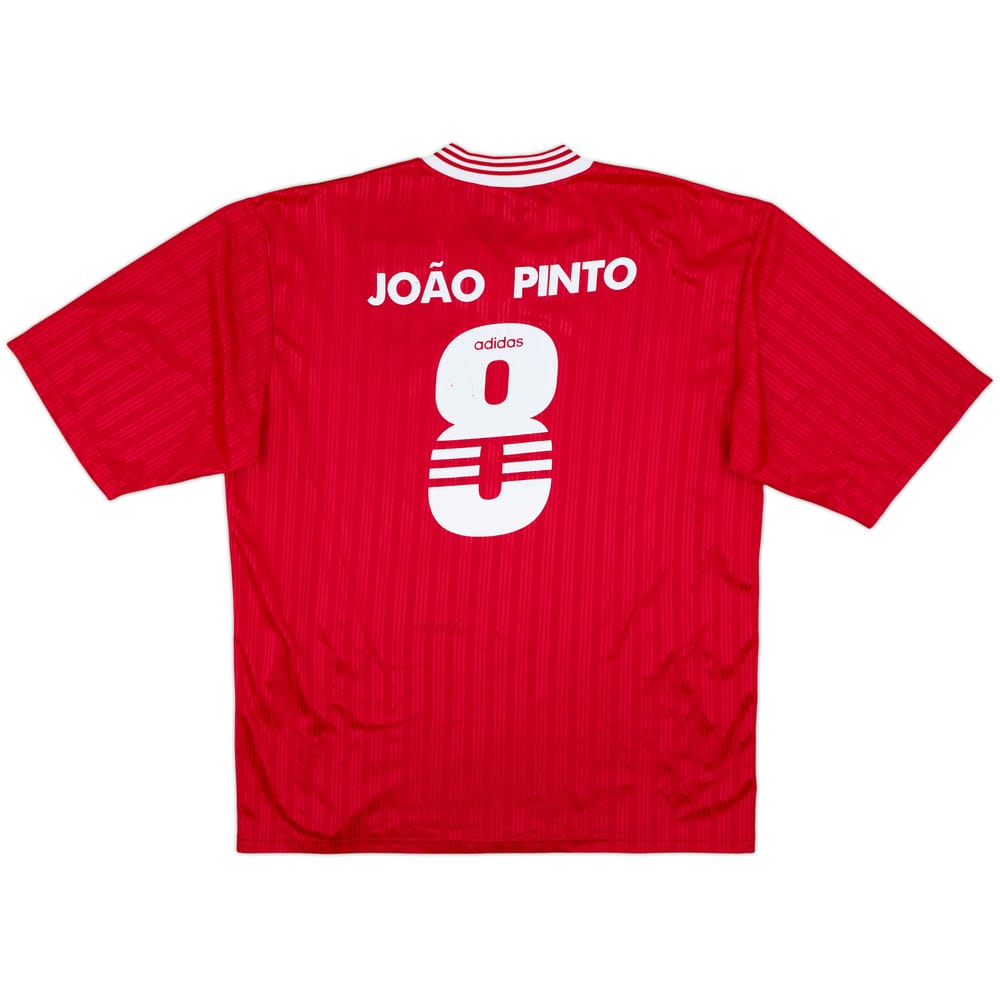 1997-98 Benfica Basic Home Shirt Joao Pinto #8 - 6/10 - (XL)