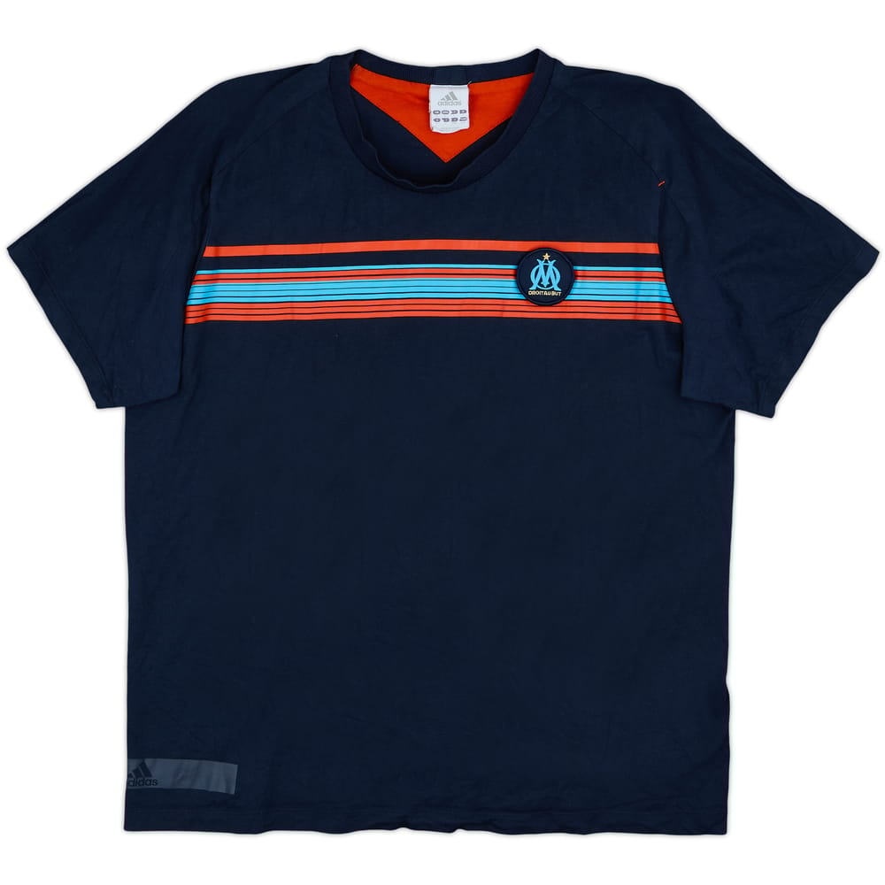2011-12 Olympique Marseille adidas Cotton Tee - 8/10 - (L)