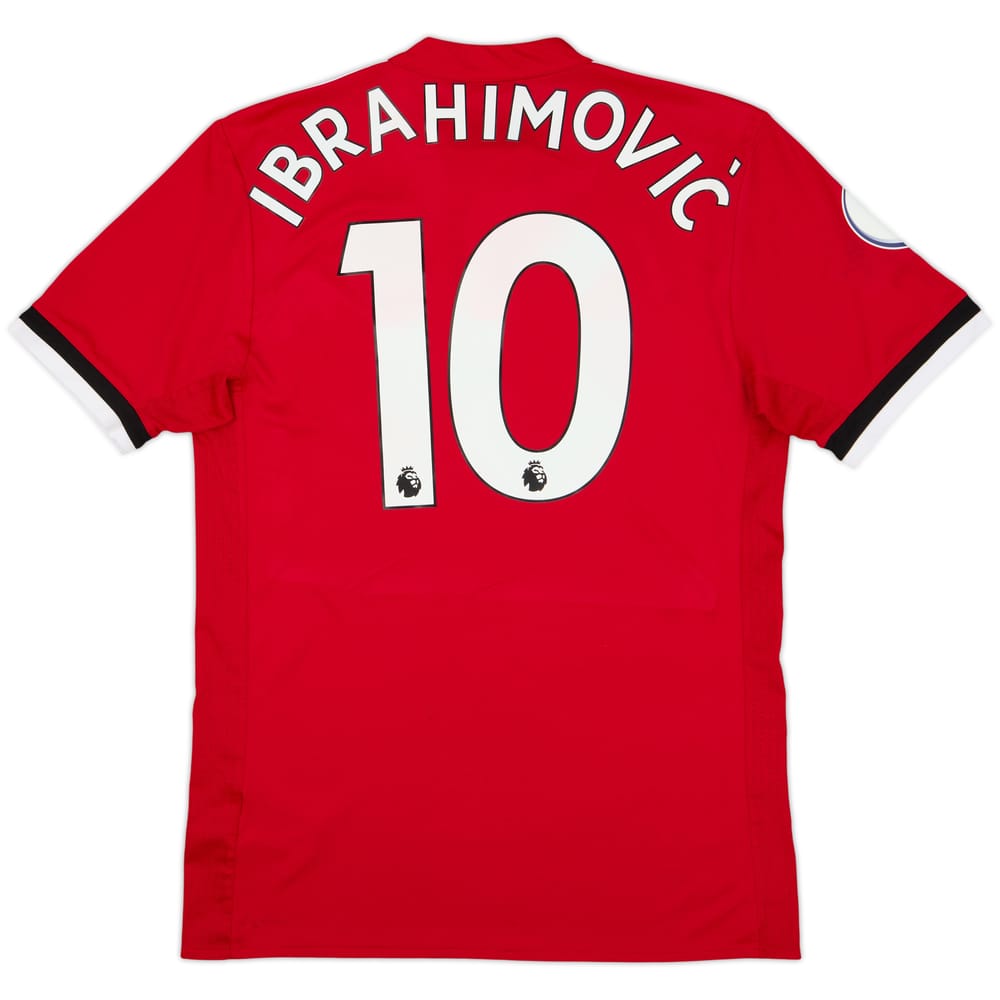 2017-18 Manchester United Home Shirt Ibrahimovic #10 - 7/10 - (S)
