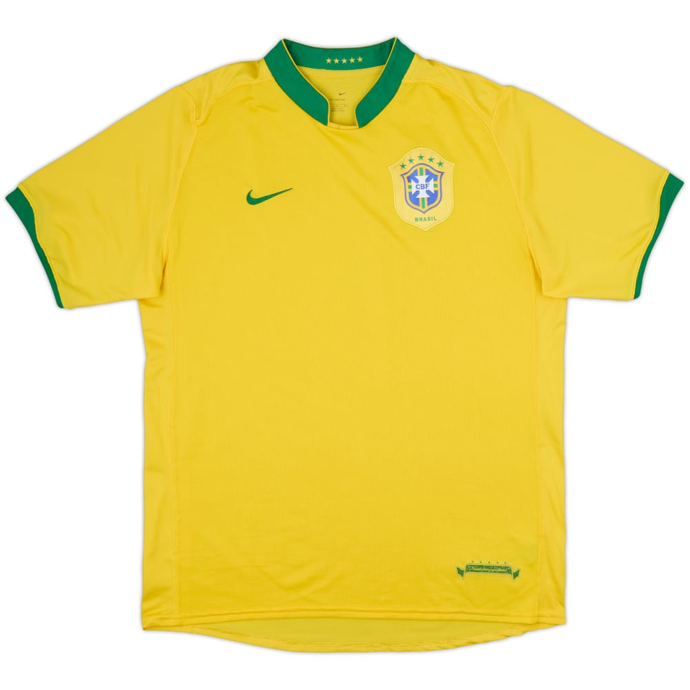 2006-08 Brazil Home Shirt #10 - 5/10 - (L)
