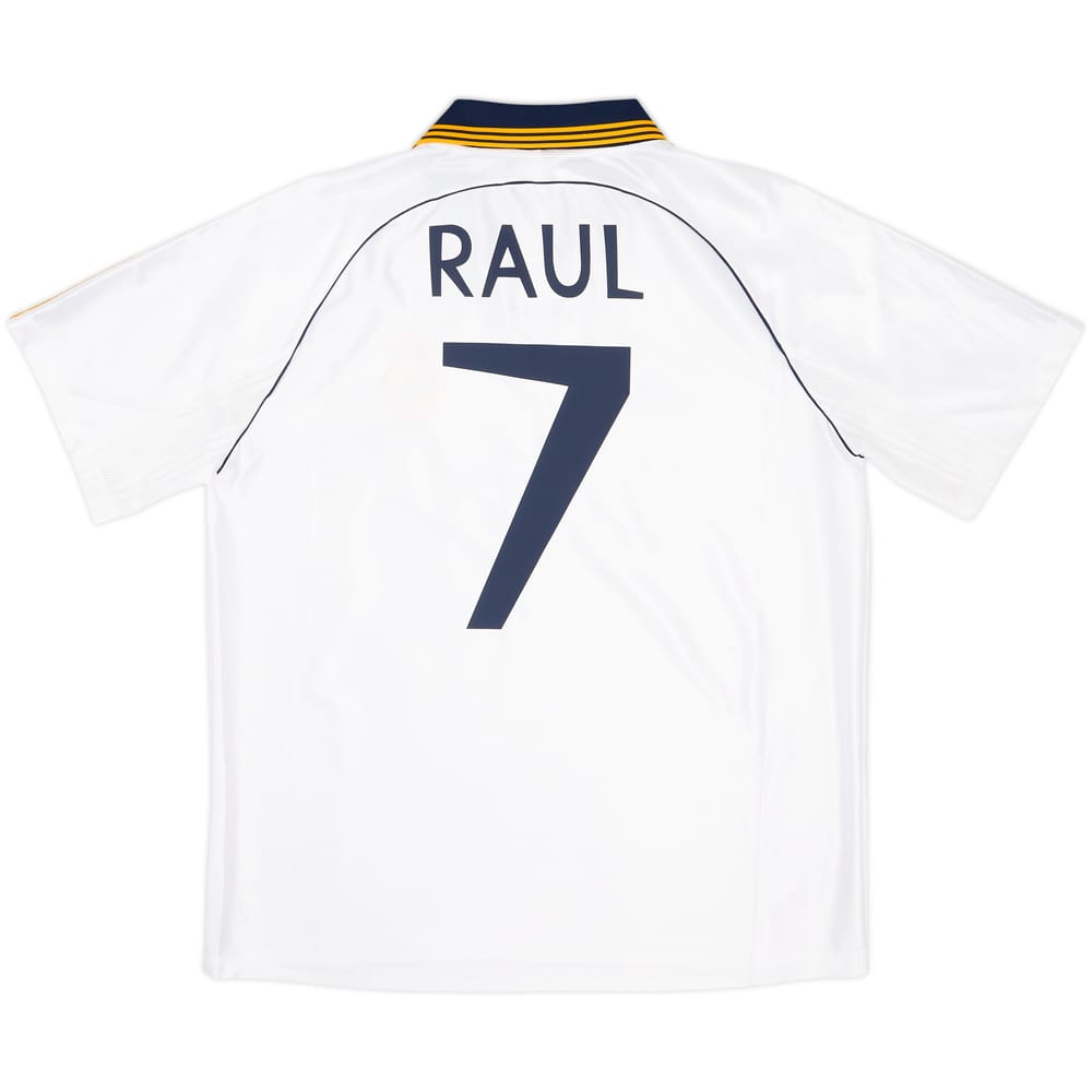 1999-00 Real Madrid adidas Reissue Home Shirt Raul #7 (L)