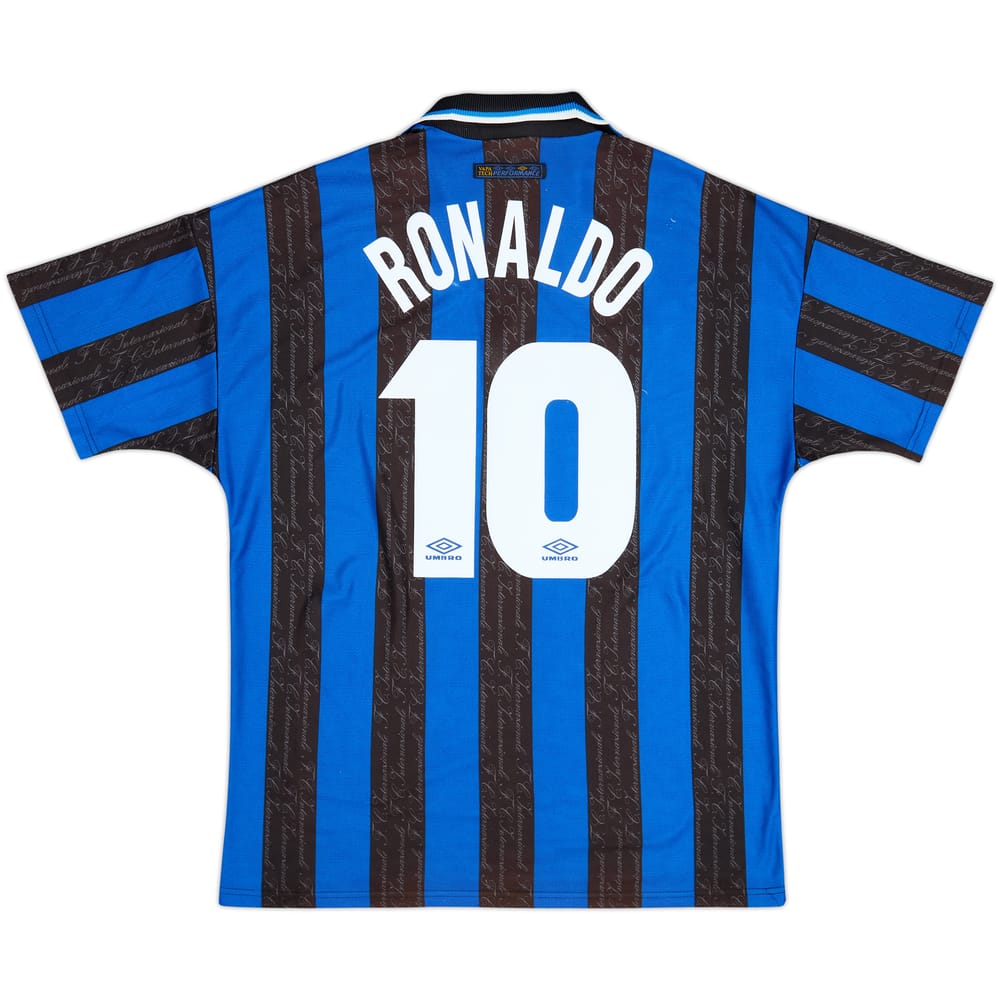 1997-98 Inter Milan Home Shirt Ronaldo #10 - 8/10 - (XL)