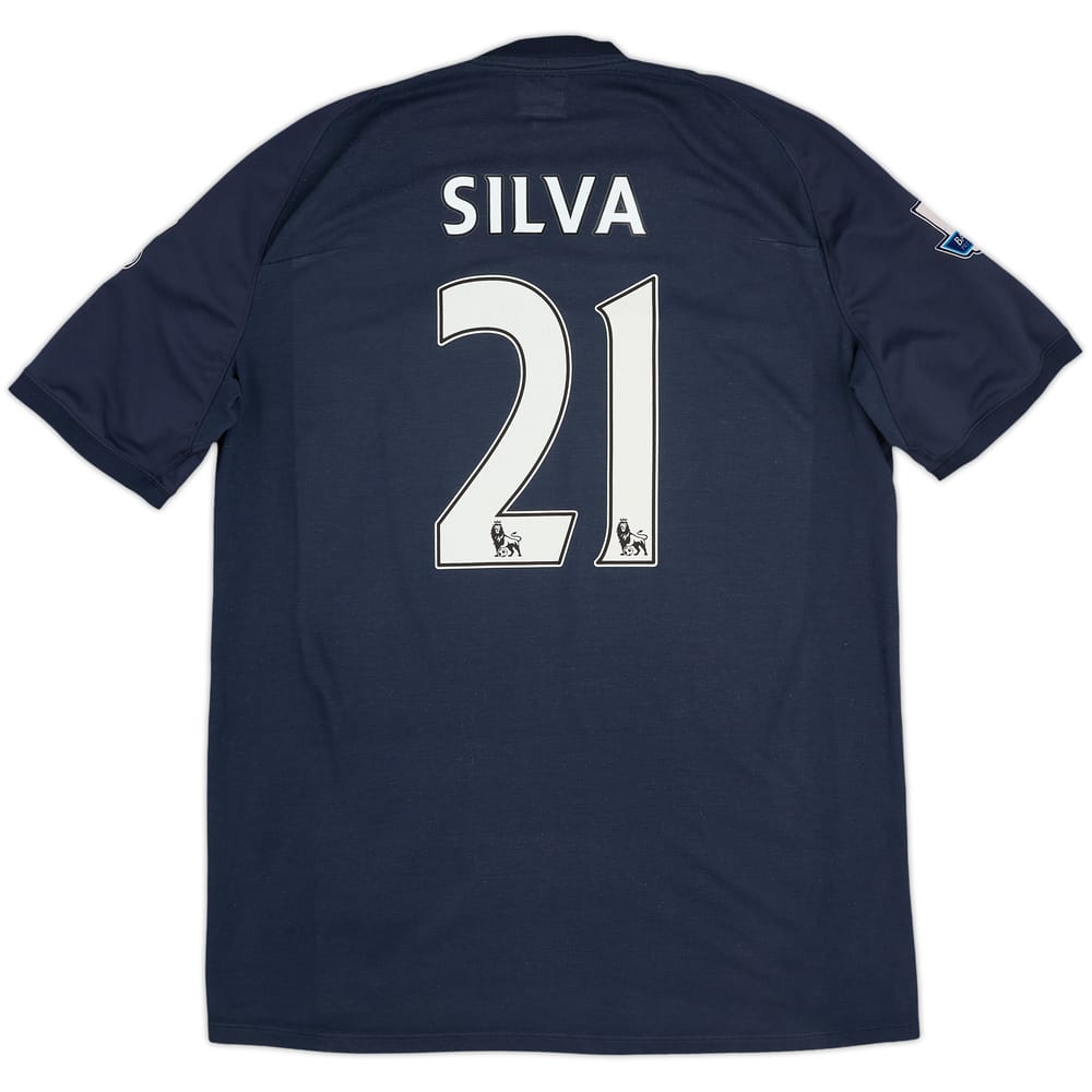 2010-12 Manchester City Away Shirt Silva #21 - 7/10 - (L)