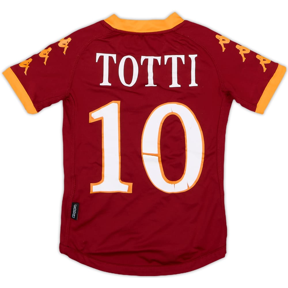 2010-11 Roma Home Shirt Totti #10 - 5/10 - (3-4 Years)