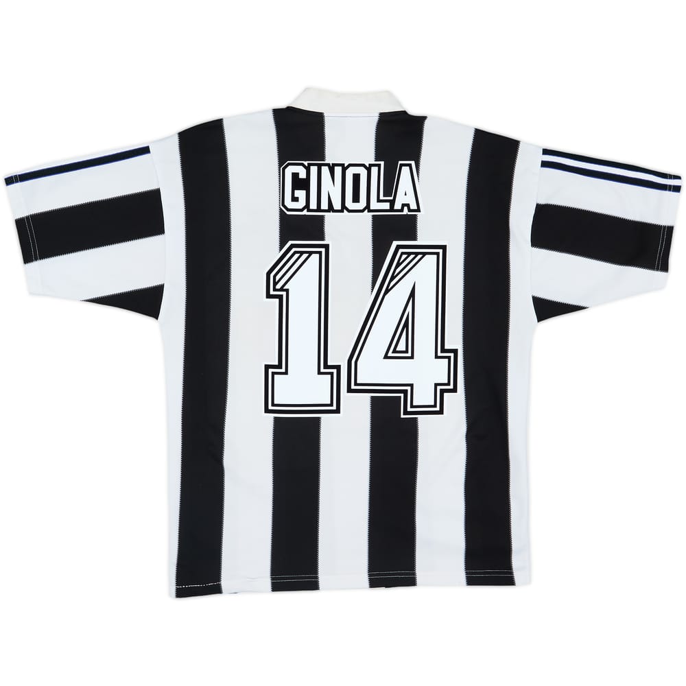 1995-97 Newcastle Home Shirt Ginola #14 - 8/10 - (M)