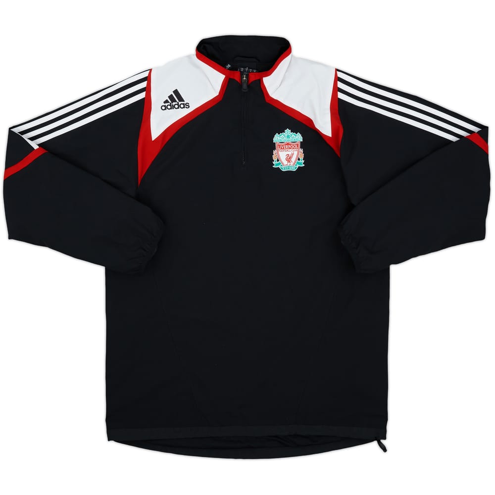 2007-08 Liverpool adidas 1/4 Zip Drill Top - 8/10 - (S)