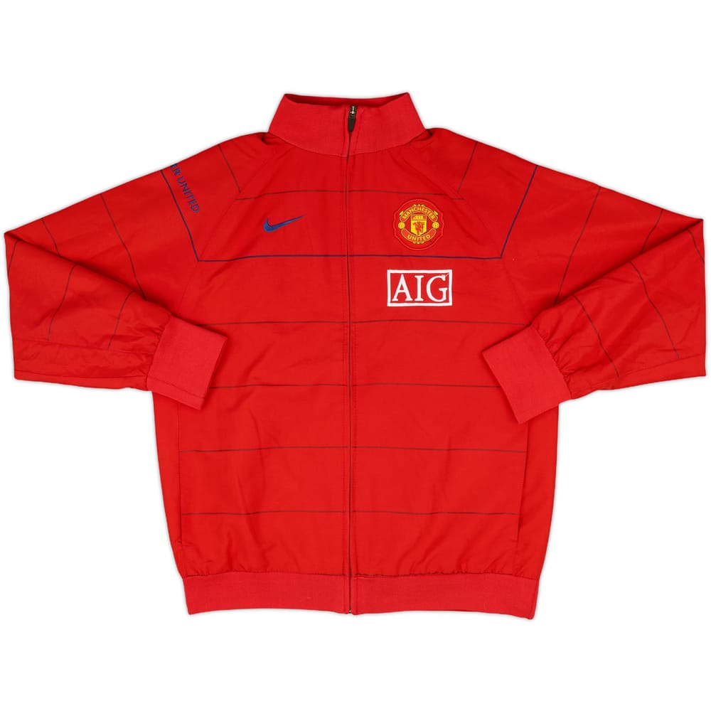 2008-09 Manchester United Nike Track Jacket - 9/10 - (L.Boys)