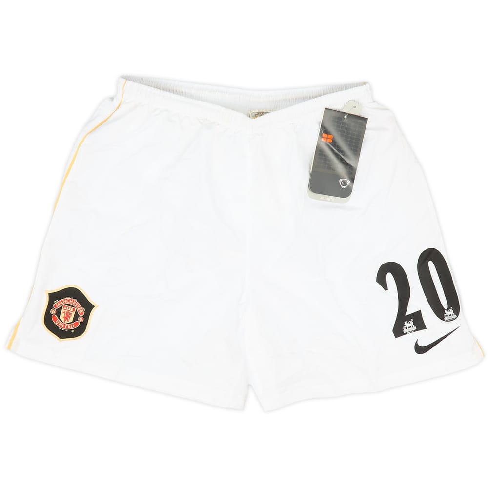 2006-07 Manchester United Home Shorts #20 (Solskjaer) (L.Boys)