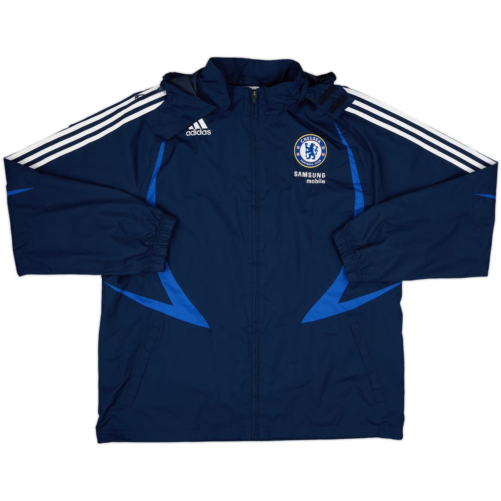 2007-08 Chelsea adidas Hooded Rain Jacket - 9/10 - (L/XL)