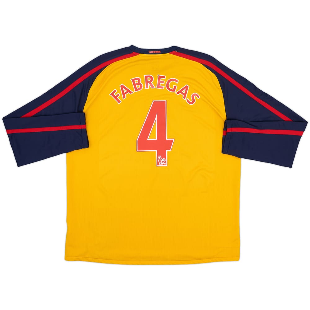 2008-09 Arsenal Away L/S Shirt Fabregas #4 - 6/10 - (XL)