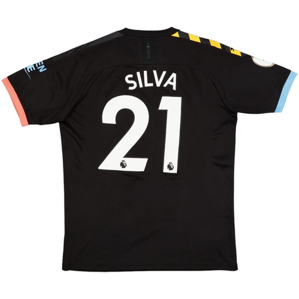 2019-20 Manchester City Away Shirt Silva #21 - 8/10 - (M)