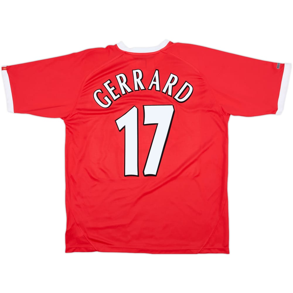 2001-03 Liverpool CL Shirt Gerrard #17 - 10/10 - (L)