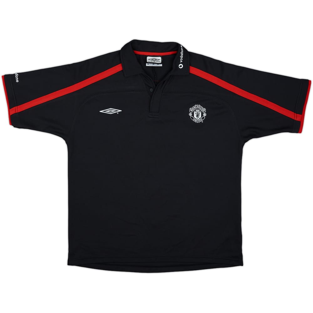 2000-01 Manchester United Umbro Polo Shirt - 8/10 - (L)