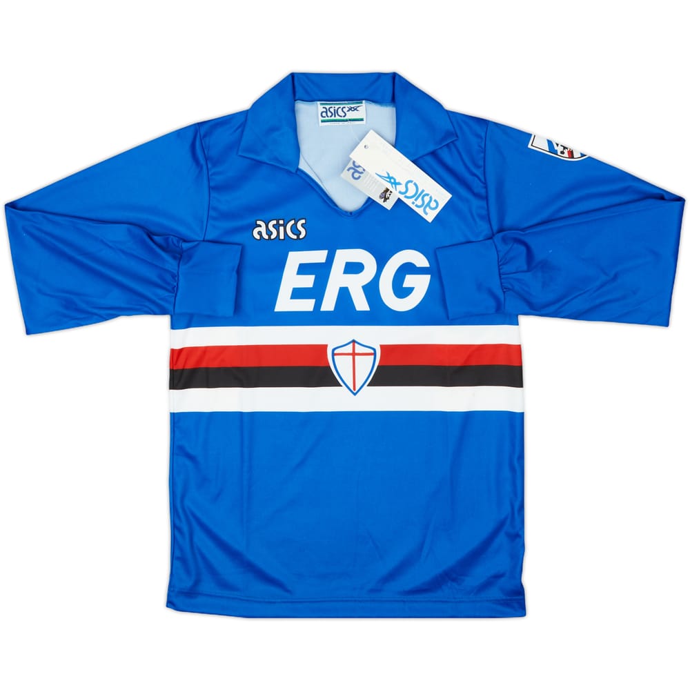 1990-92 Sampdoria Home L/S Shirt (M.Boys)