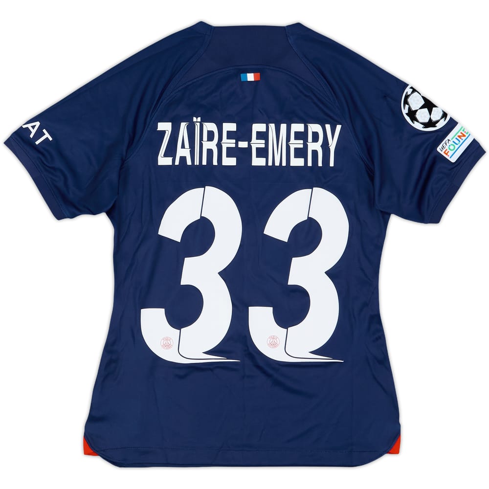 2023-24 Paris Saint-Germain Home Shirt Zaire-Emery #33 (Women's S)