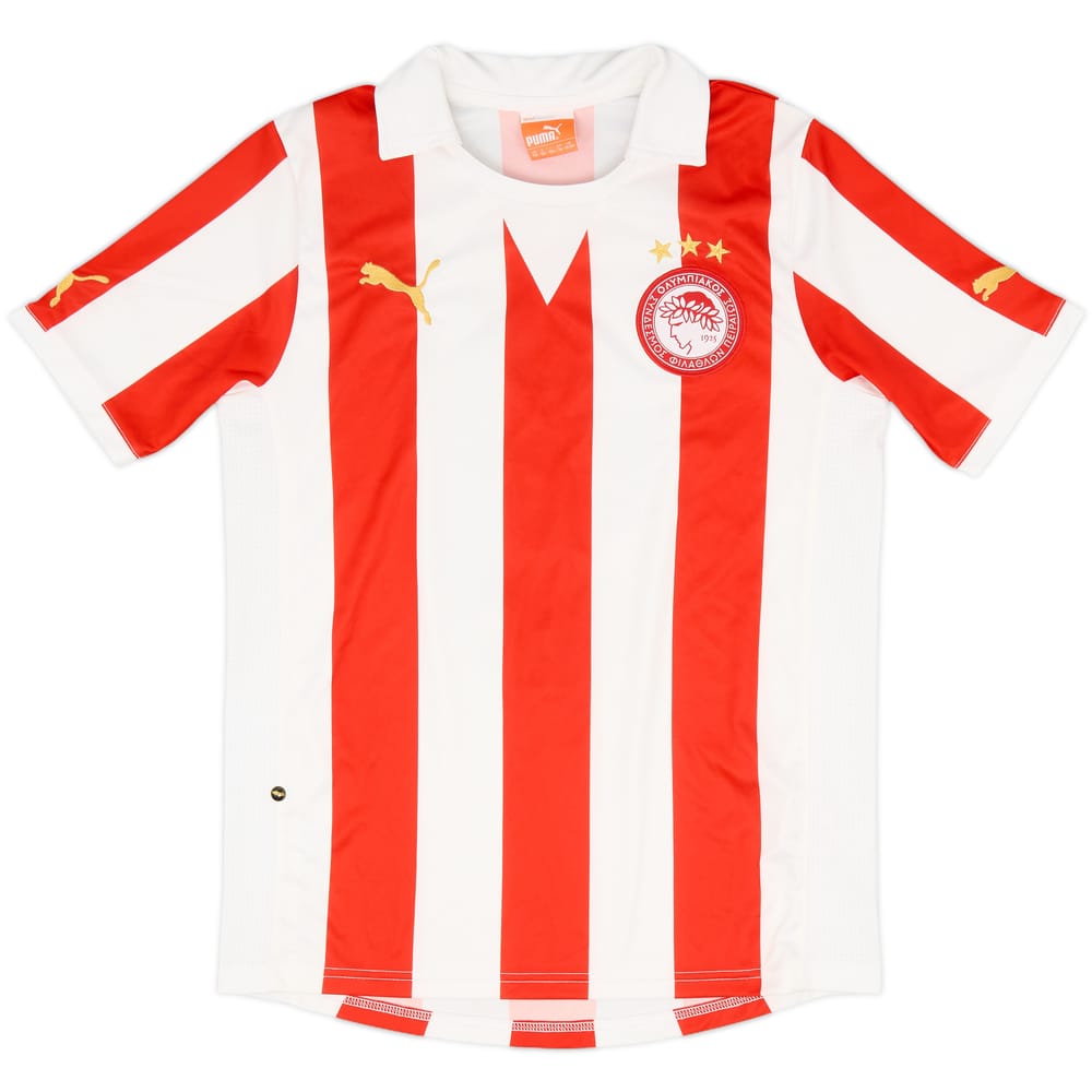 2011-12 Olympiakos Home Shirt #9 - 8/10 - (XL.Boys)