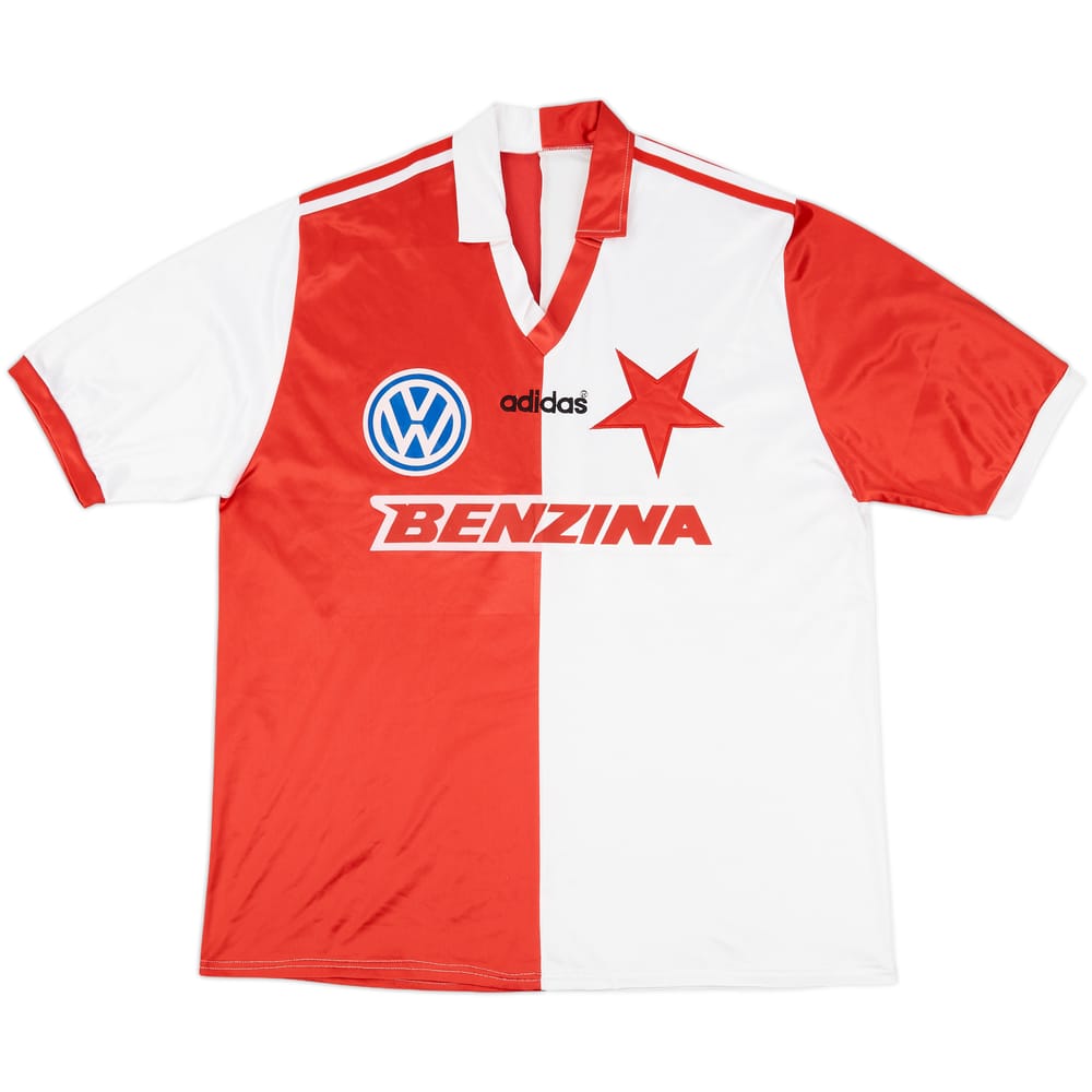 1995-96 Slavia Prague Home Shirt - 7/10 - (XXL)