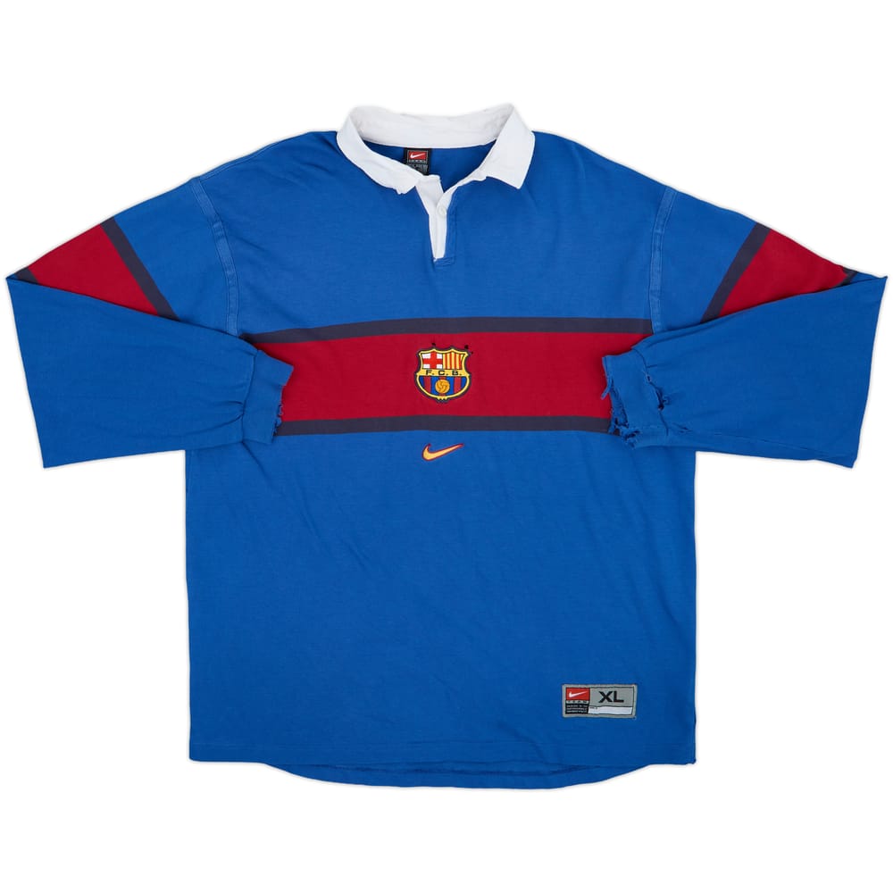 1999-00 Barcelona Nike Rugby L/S Shirt - 6/10 - (XL)