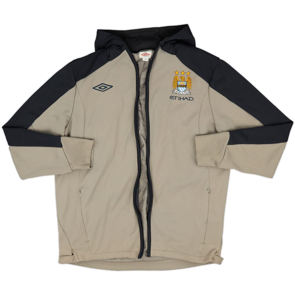 2011-12 Manchester City Umbro Hooded Zip Top - 4/10 - (L)