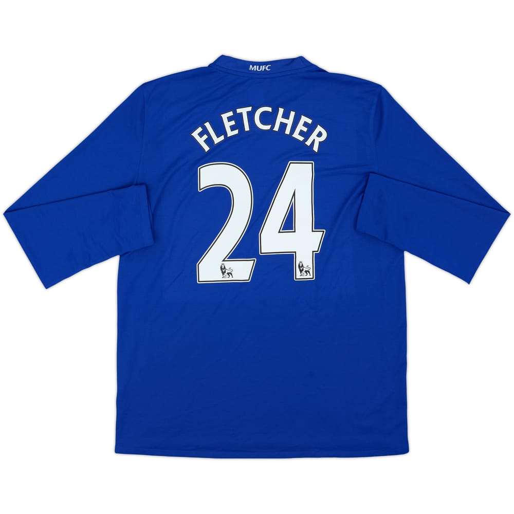 2008-09 Manchester United Third L/S Shirt Fletcher #24 - 8/10 - (L)