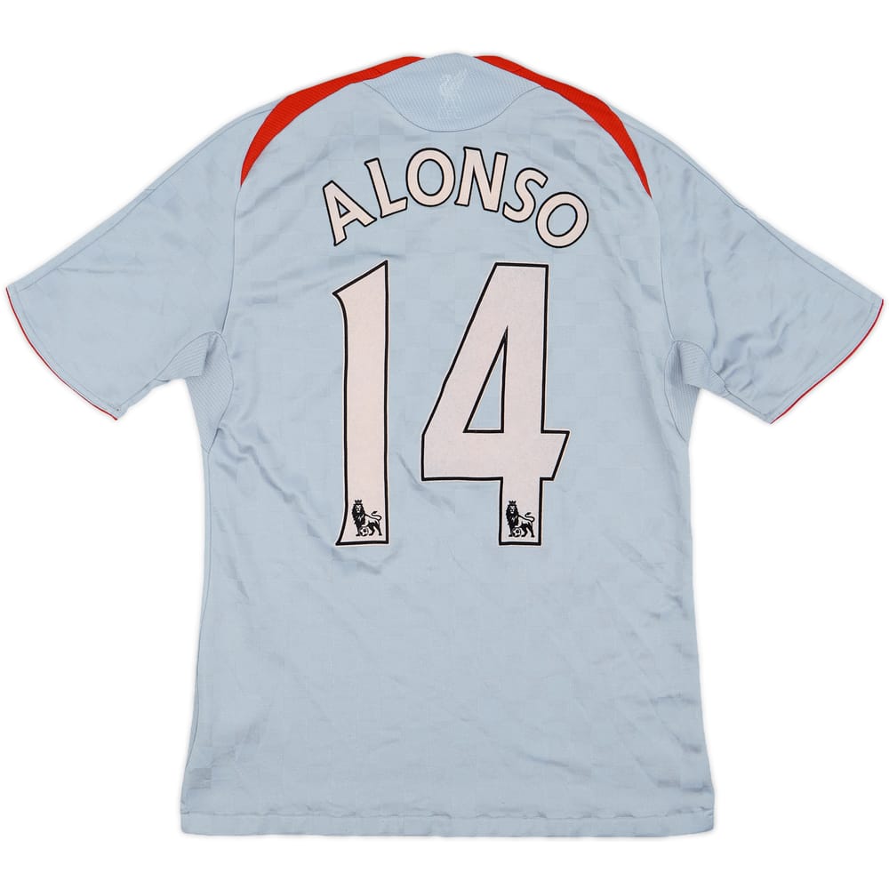 2008-09 Liverpool Away Shirt Alonso #14 - 5/10 - (S)