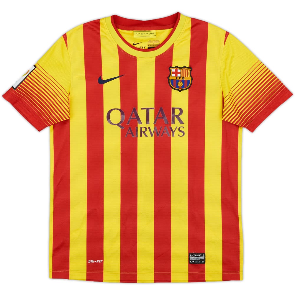 2013-15 Barcelona Away Shirt - 7/10 - (L.Boys)