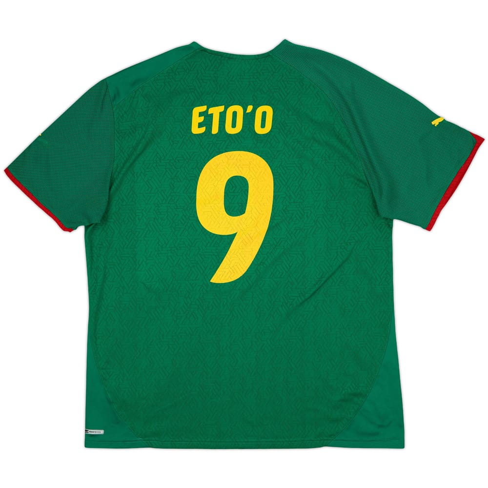 2010-11 Cameroon Home Shirt Eto'o #9 - 7/10 - (XXL)