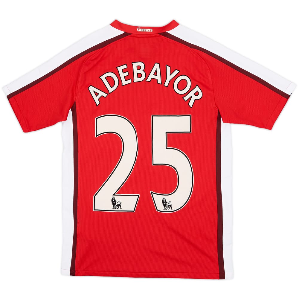 2008-10 Arsenal Home Shirt Adebayor #25 - 9/10 - (L.Boys)