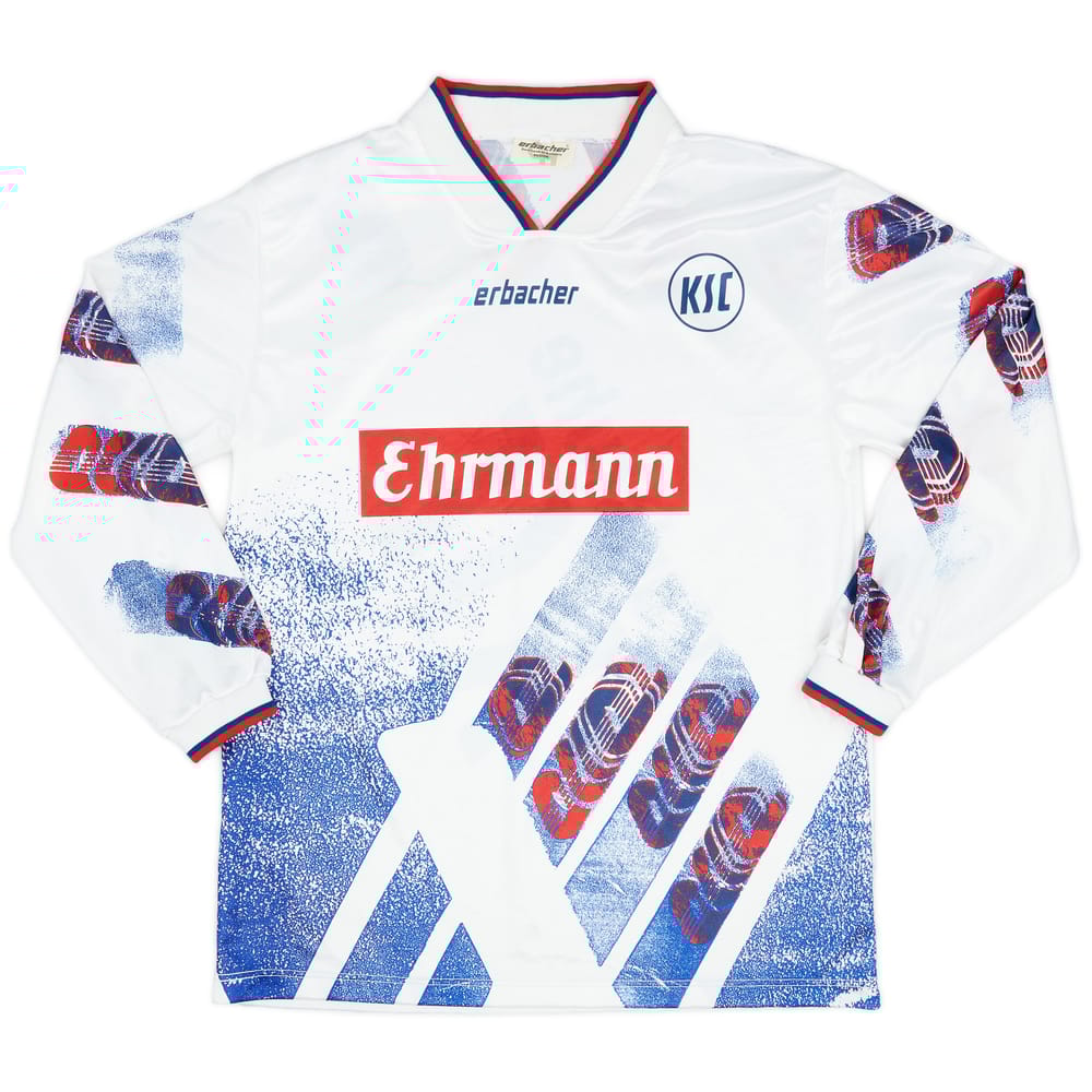 1993-95 Karlsruhe Home L/S Shirt - 9/10 - (XL)