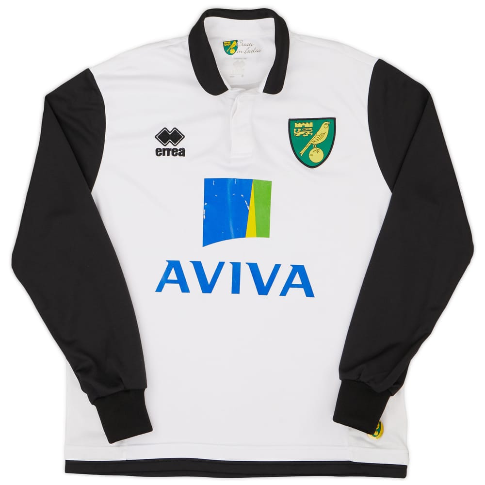 2013-14 Norwich Away L/S Shirt - 6/10 - (S)